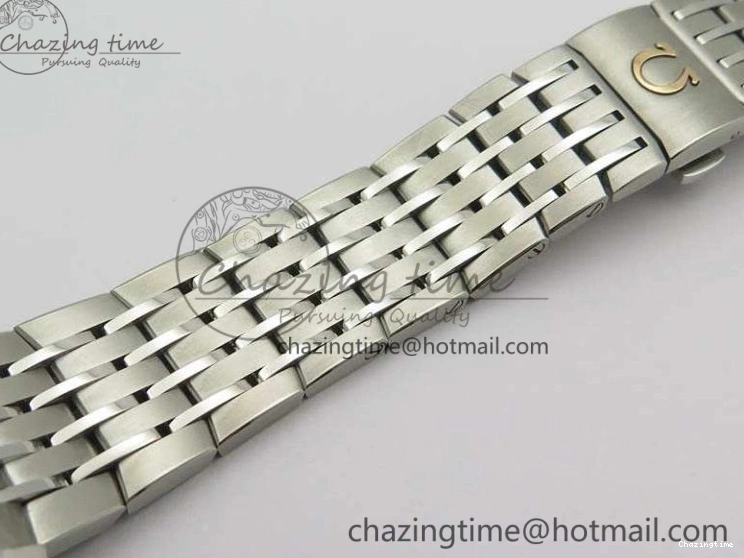 0427 HighQuality De Ville Chronograph SS OMF 1:1 Best Edition White Dial On SS Bracelet A 8151